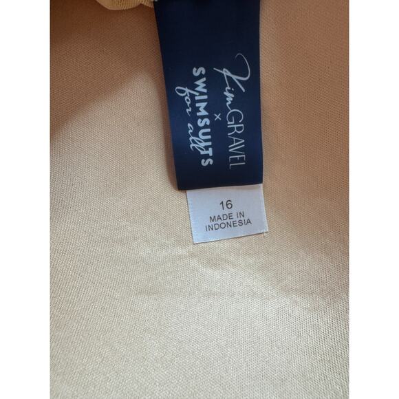 Kim Gravel x Swimsuits For All Surplice Asymmetrical Sarong Moroccan Blue 16 - Picture 13 of 14